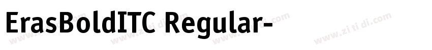 ErasBoldITC Regular字体转换